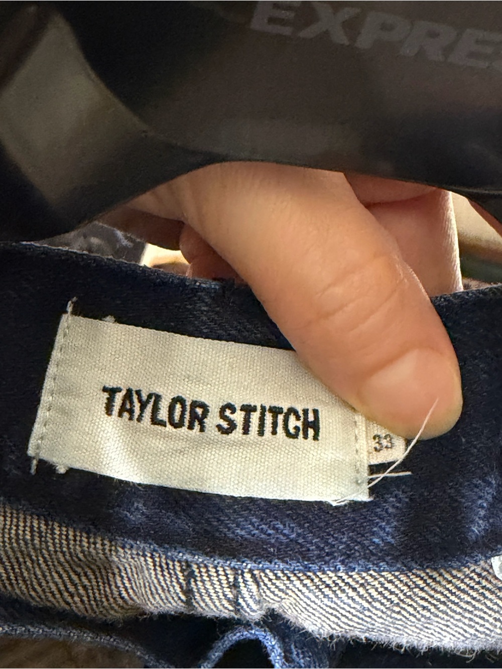100% Organic Cotton 33x32 Taylor Stitch Men's  Slim Jeans - Picture 2 of 6